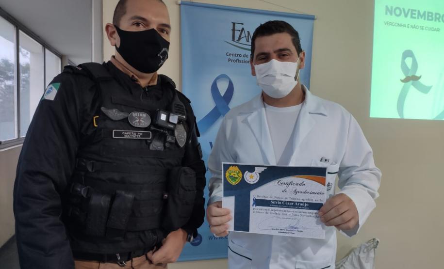 Batalhão de Trânsito da Capital promove palestra de prevenção ao câncer de próstata