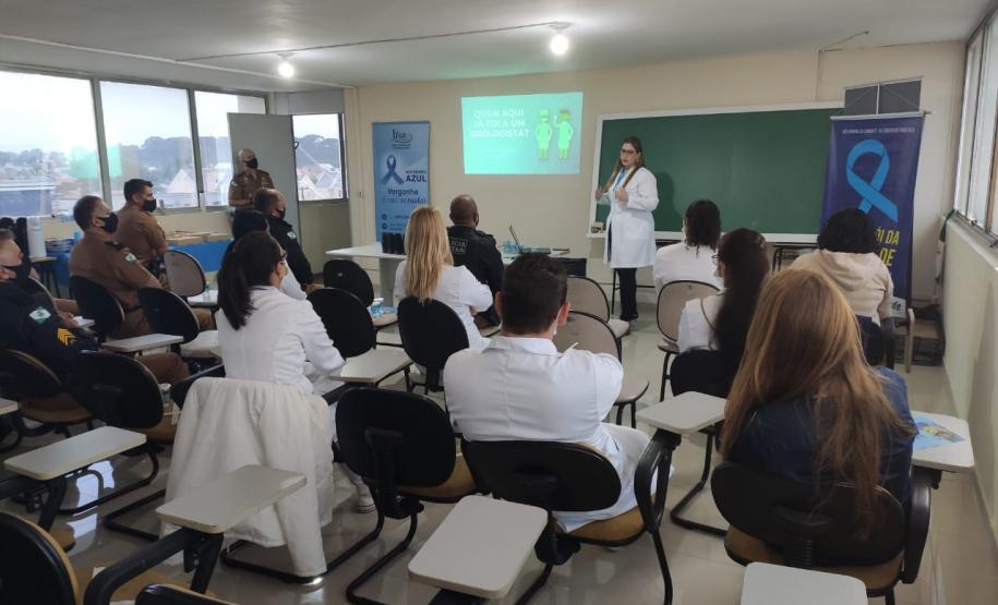 Batalhão de Trânsito da Capital promove palestra de prevenção ao câncer de próstata