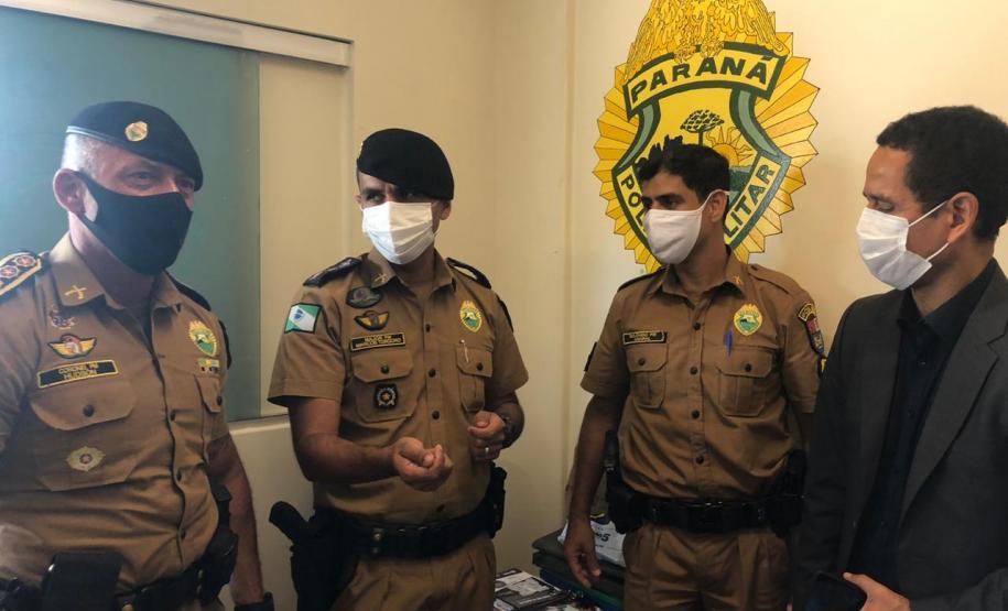 Subcomando-Geral da PM e secretário da Segurança Pública fazem visita técnica em unidades da PM e Corpo de Bombeiros em Londrina