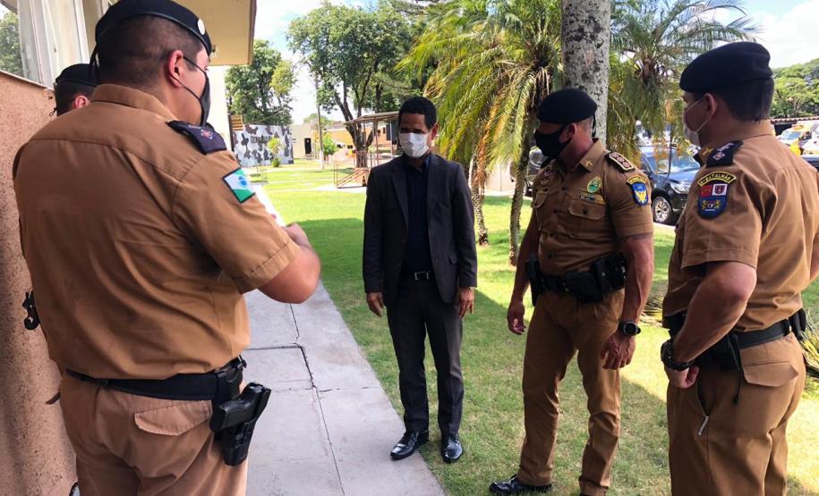 Subcomando-Geral da PM e secretário da Segurança Pública fazem visita técnica em unidades da PM e Corpo de Bombeiros em Londrina