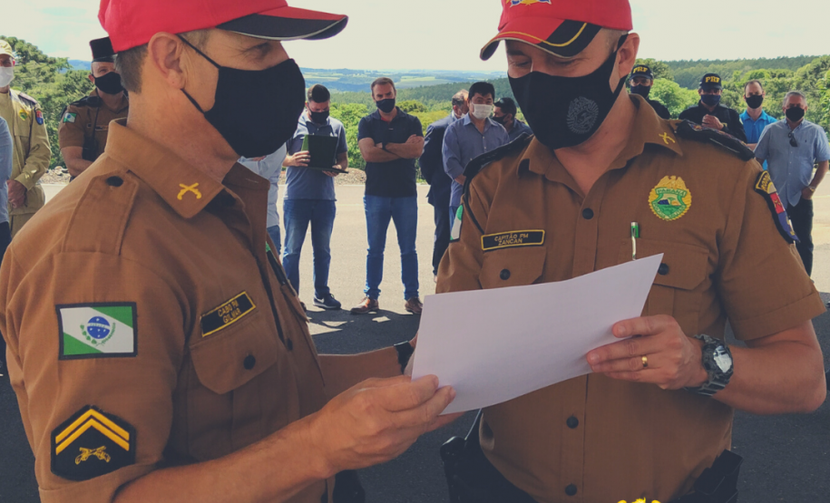 BPRv inaugura Posto Rodoviário nos Campos Gerais e homenageia policiais militares