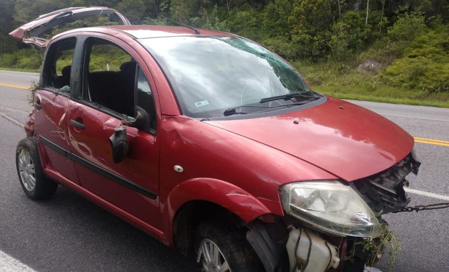 Corpo de Bombeiros, BPMOA e Polícia Rodoviária Estadual prestam atendimento a acidente na Rodovia Alexandra Matinhos no Litoral do estado