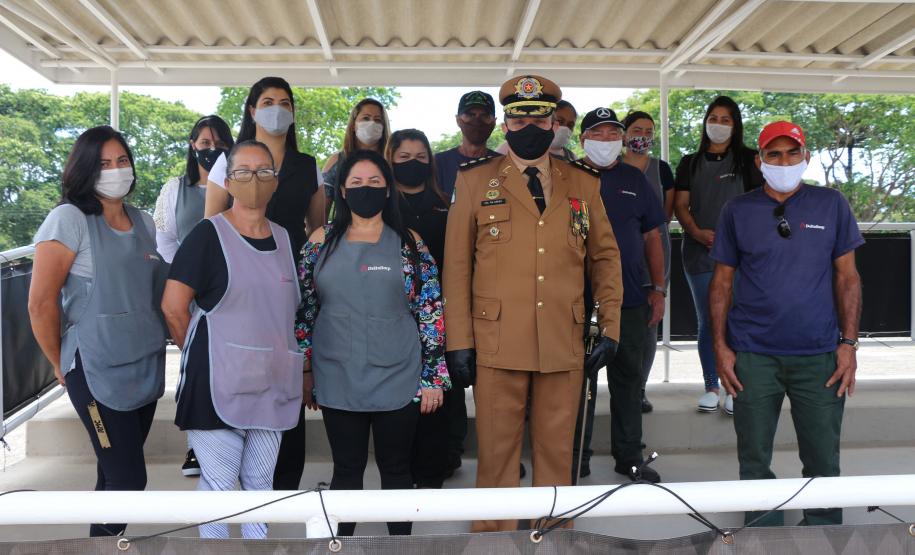 Durante solenidade, a Academia Policial Militar do Guatupê recebe novo Comandante em São José dos Pinhais, na RMC
