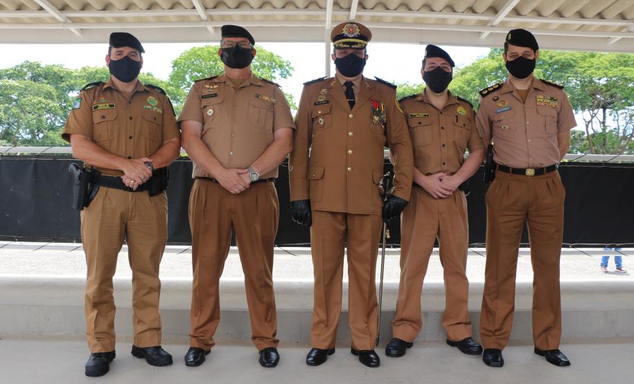 Durante solenidade, a Academia Policial Militar do Guatupê recebe novo Comandante em São José dos Pinhais, na RMC