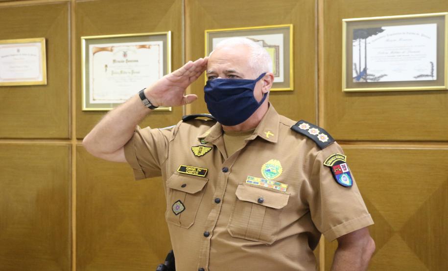 Comando Regional da região Norte do estado recebe novo comandante em ato no Gabinete do Comando-Geral em Curitiba