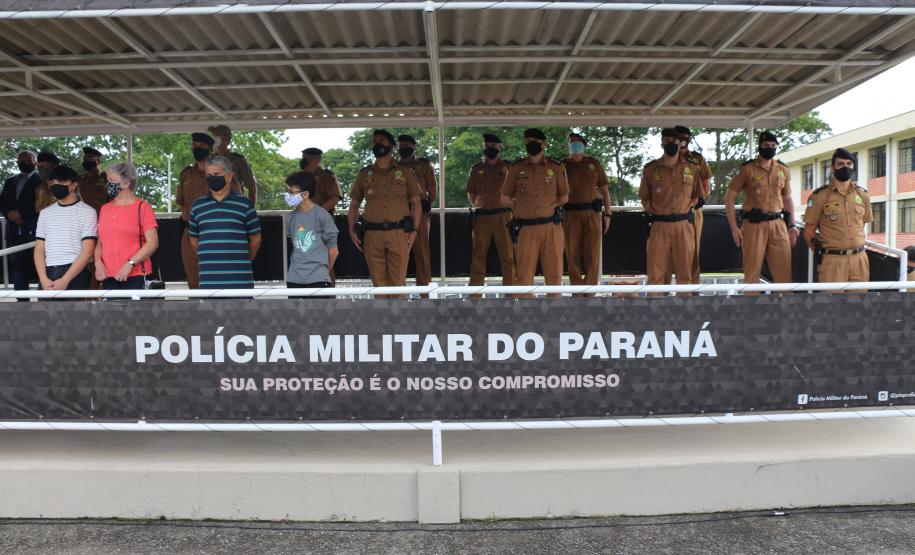 Durante solenidade, a Academia Policial Militar do Guatupê recebe novo Comandante em São José dos Pinhais, na RMC