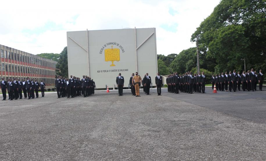 Durante solenidade, a Academia Policial Militar do Guatupê recebe novo Comandante em São José dos Pinhais, na RMC
