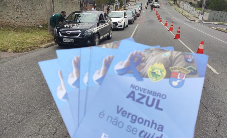 Batalhão de Trânsito da Capital promove blitz educativa no encerramento da campanha Novembro Azul
