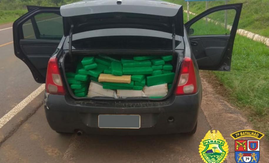 Mais de 600 quilos de maconha são apreendidos pela PM no Noroeste do estado em situações distintas
