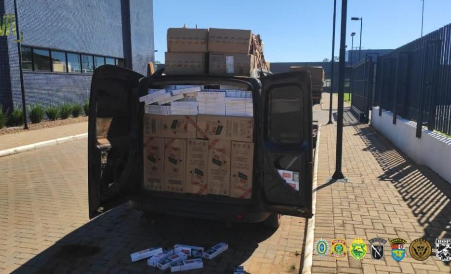 Equipes da Operação Hórus apreendem sete carros carregados com cigarros contrabandeados de uma só vez