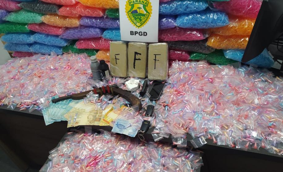 BPGD cumpre mandado judicial e apreende mais de 3,5 quilos de cocaína em São José dos Pinhais, na RMC