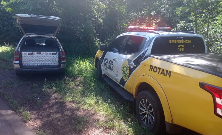 Policiais da ROTAM apreendem veículo carregado com 6 mil maços de cigarro na região oeste do Estado