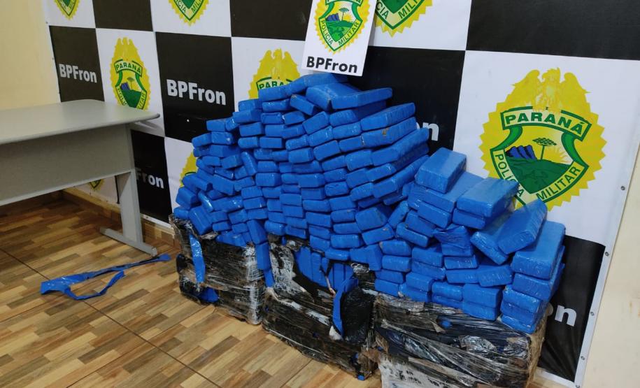BPFron apreende veículo com 197 quilos de maconha em Guaíra (PR)