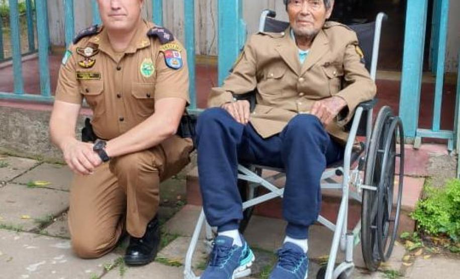 Sargento da PM do Paraná que lutou na 2ª Guerra Mundial é homenageado pela Corporação e pelo Exército Brasileiro