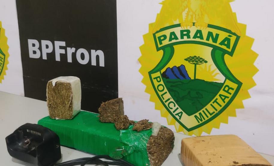 BPFron encontra tabletes de maconha na casa de suspeito após fuga em Guaíra (PR)