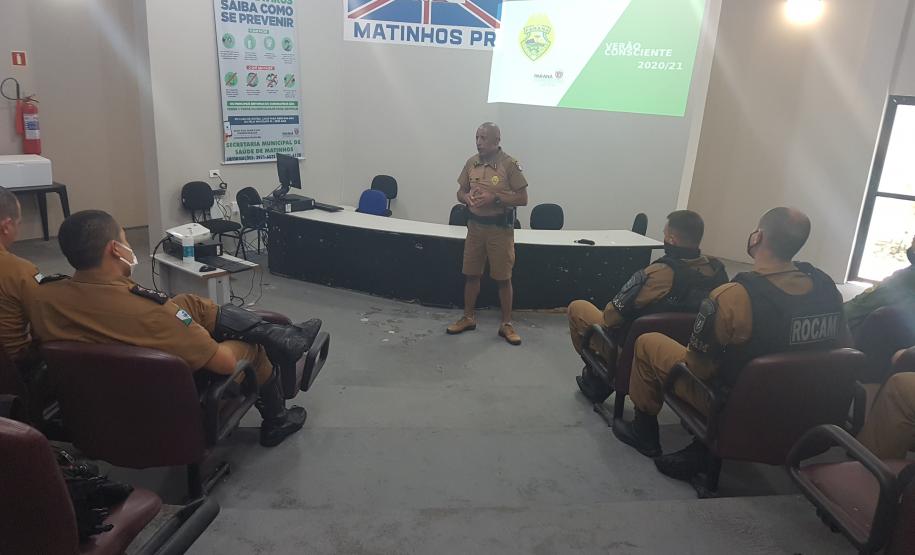 Polícia Militar faz reunião para alinhar ações e apresentar balanço do Verão Consciente 2020/2021 na Costa Leste
