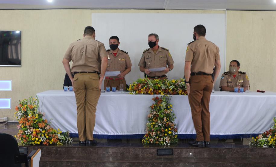 Evento marca a formatura de 28 policiais e bombeiros militares no Curso de Instrutor de Educação Física (CIEF) na APGM, em São José dos Pinhais (PR)