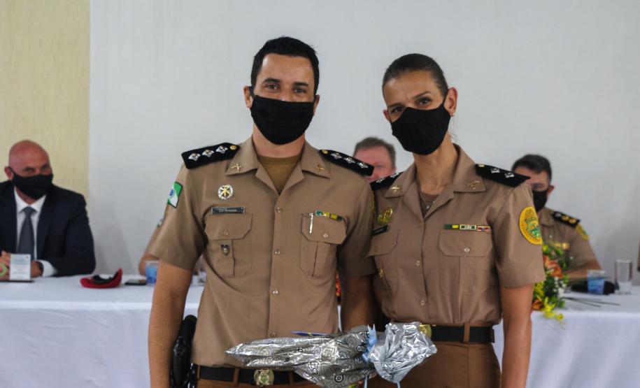 Evento marca a formatura de 28 policiais e bombeiros militares no Curso de Instrutor de Educação Física (CIEF) na APGM, em São José dos Pinhais (PR)