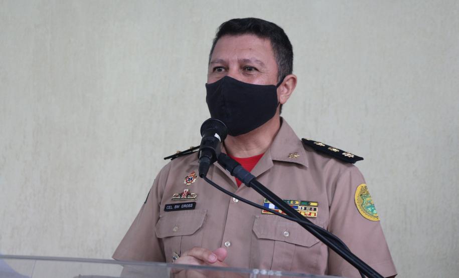 Evento marca a formatura de 28 policiais e bombeiros militares no Curso de Instrutor de Educação Física (CIEF) na APGM, em São José dos Pinhais (PR)