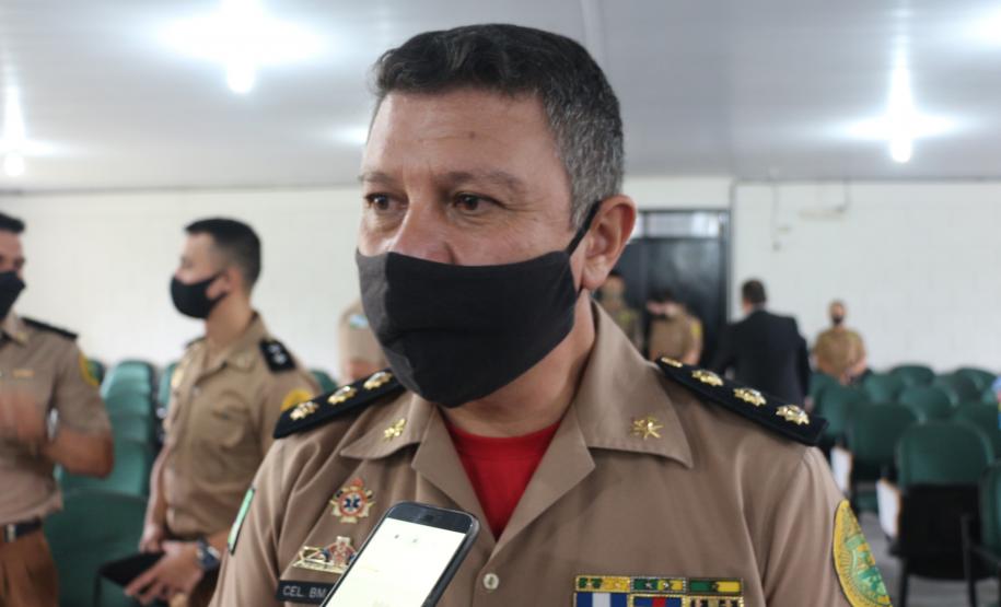 Evento marca a formatura de 28 policiais e bombeiros militares no Curso de Instrutor de Educação Física (CIEF) na APGM, em São José dos Pinhais (PR)