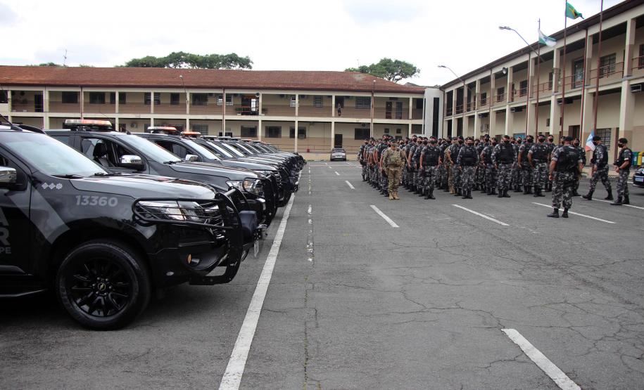 Cerca de 60 policiais do BOPE reforçam o policiamento em Curitiba e na Região Metropolitana de Curitiba (RMC)