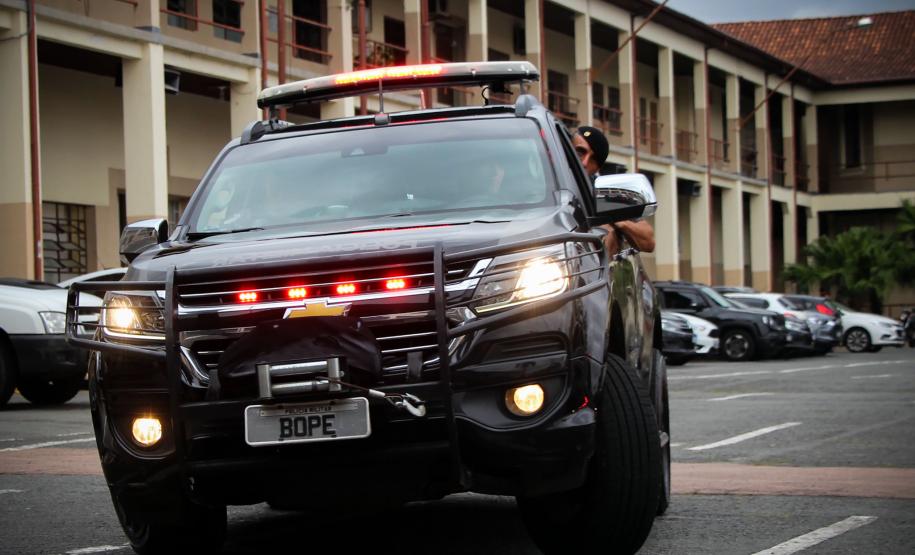 Cerca de 60 policiais do BOPE reforçam o policiamento em Curitiba e na Região Metropolitana de Curitiba (RMC)