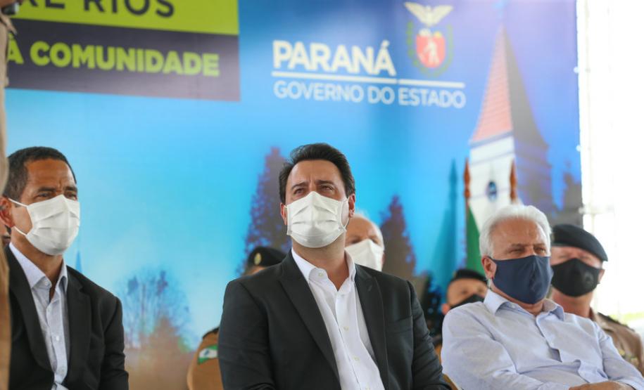 Governador inaugura sede do destacamento da PM de Entre Rios, em Guarapuava