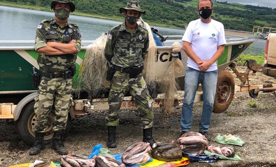 Operação apreende 48 quilos de peixes nativos em Ortigueira