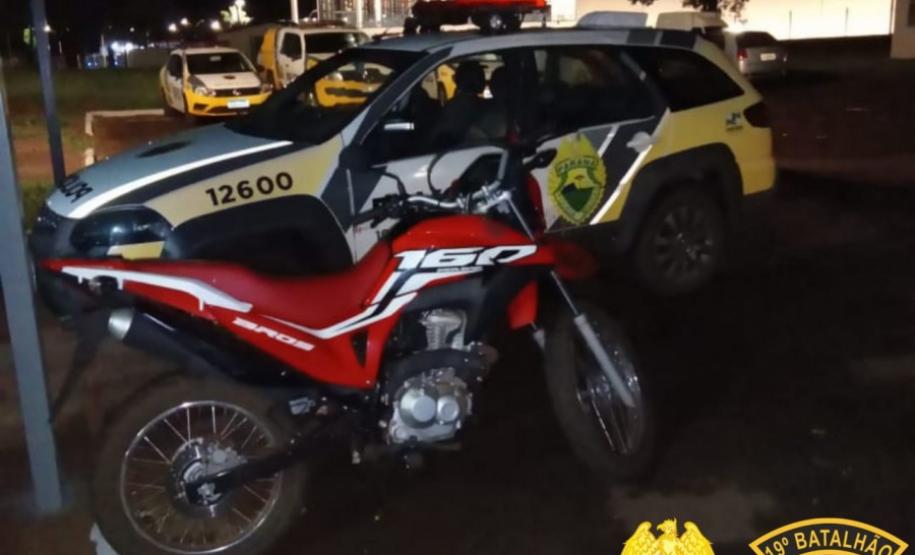 PM age rápido e recupera motos furtadas em Assis Chateaubriand e Toledo, no Oeste paranaense