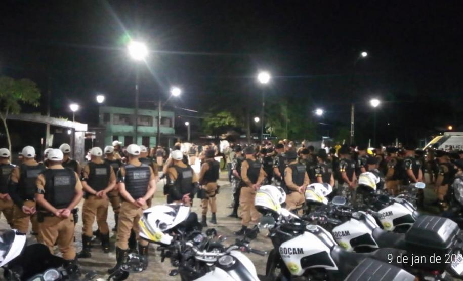 9º Batalhão mobiliza quase 100 policiais para reforçar policiamento em Paranaguá  com a operação Subárea IV