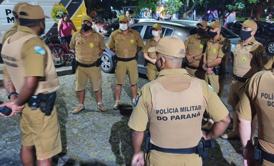 9º Batalhão mobiliza quase 100 policiais para reforçar policiamento em Paranaguá  com a operação Subárea IV
