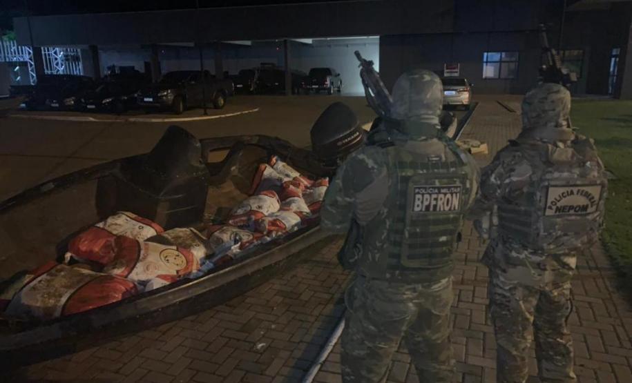 BPFron apreende 500 quilos de agrotóxicos, drogas e contrabando no Oeste do estado durante a Operação Hórus