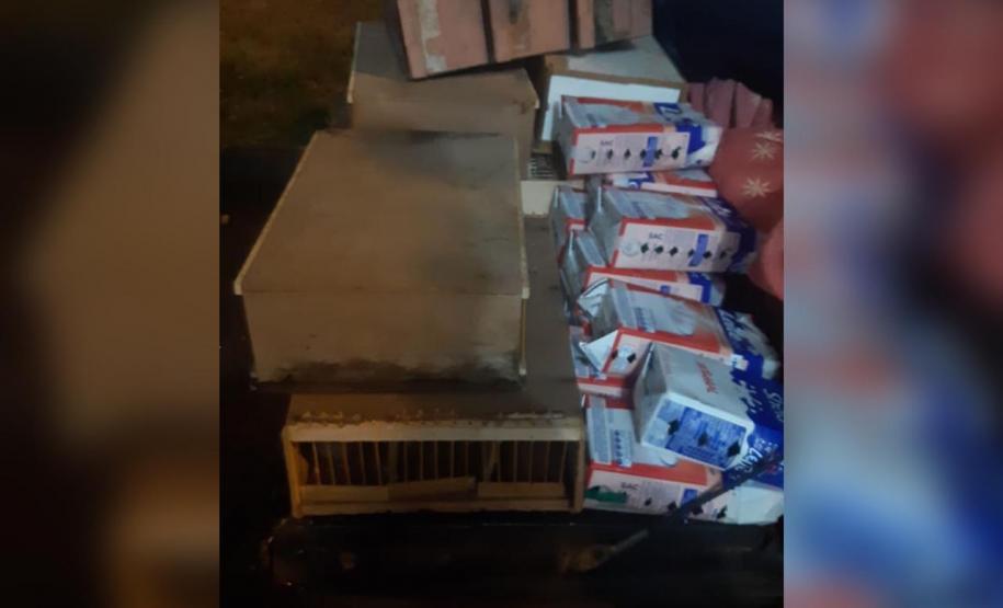 No Noroeste do estado, PM apreende 59 aves silvestres e 10 quilos de maconha em situações distintas