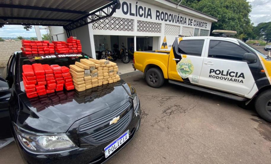 Casal é preso com quase 100 kg de maconha em Cianorte, no interior do estado