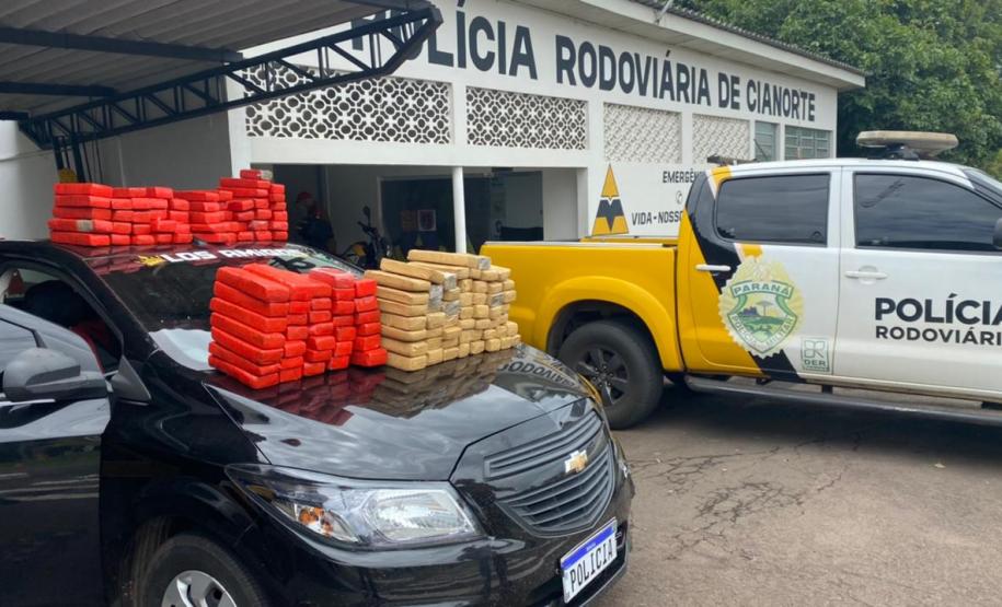 Casal é preso com quase 100 kg de maconha em Cianorte, no interior do estado
