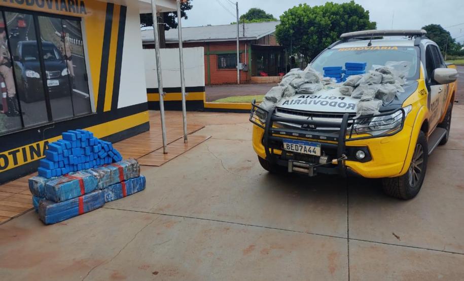 Quase meia tonelada de maconha é apreendida pelo BPRv durante a Operação Vida