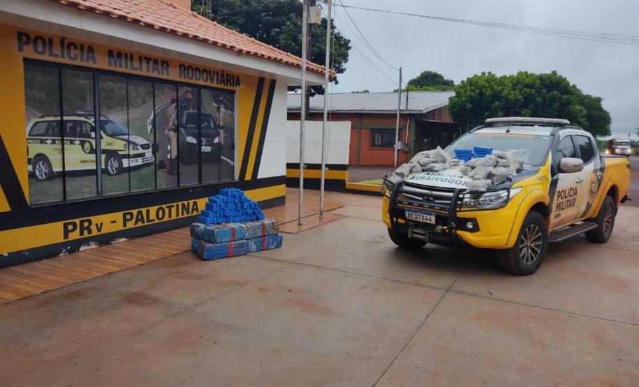 Quase meia tonelada de maconha é apreendida pelo BPRv durante a Operação Vida