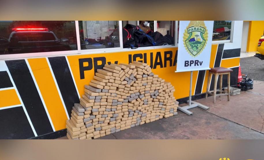 Quase meia tonelada de maconha é apreendida pelo BPRv durante a Operação Vida