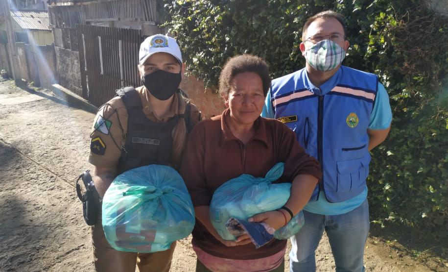 Campanha do BPTran ampara famílias carentes com doação de alimentos