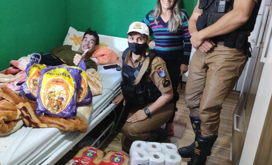 Campanha do BPTran ampara famílias carentes com doação de alimentos