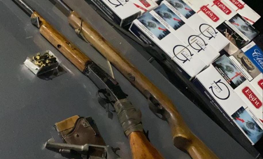 Em ação de fiscalização, BPFron e Batalhão Ambiental apreendem armas, drogas e aves silvestres em Umuarama (PR)