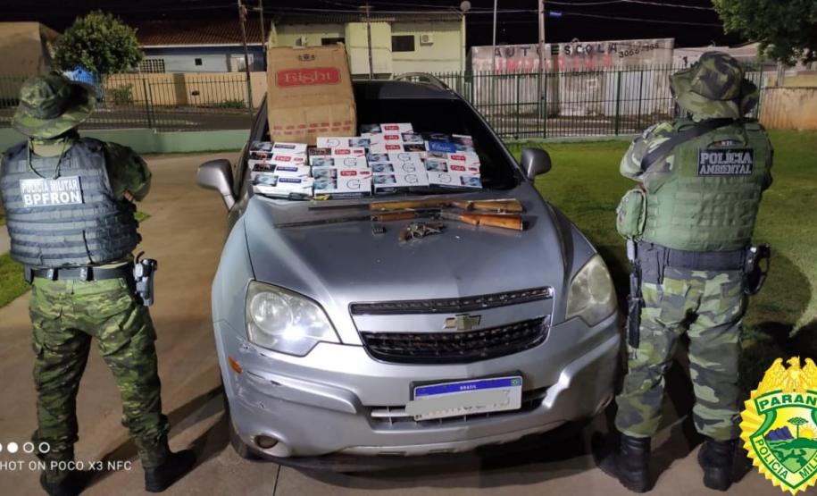 Em ação de fiscalização, BPFron e Batalhão Ambiental apreendem armas, drogas e aves silvestres em Umuarama (PR)