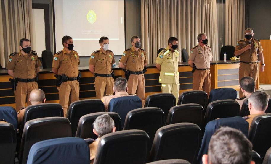 Comissão apresenta o Planejamento Estratégico da Polícia Militar do Paraná ao Comandante Geral