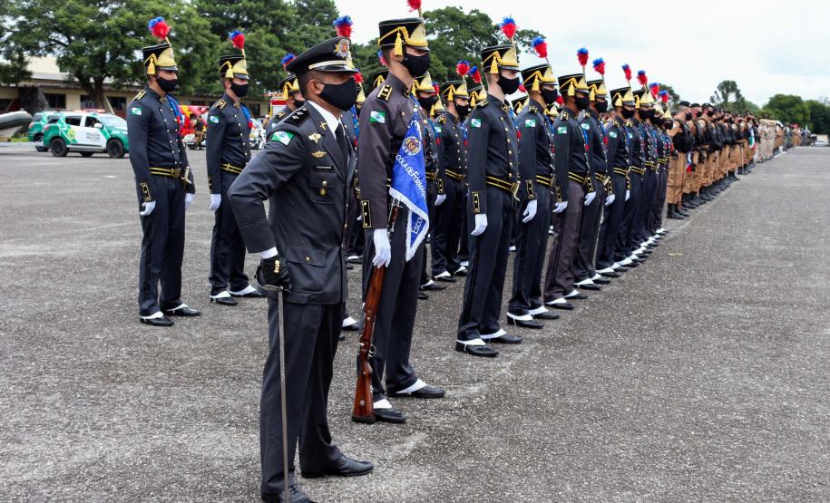 Polícia Militar do Paraná recebe novo Comandante-Geral durante solenidade na APMG, em São José dos Pinhais (PR)