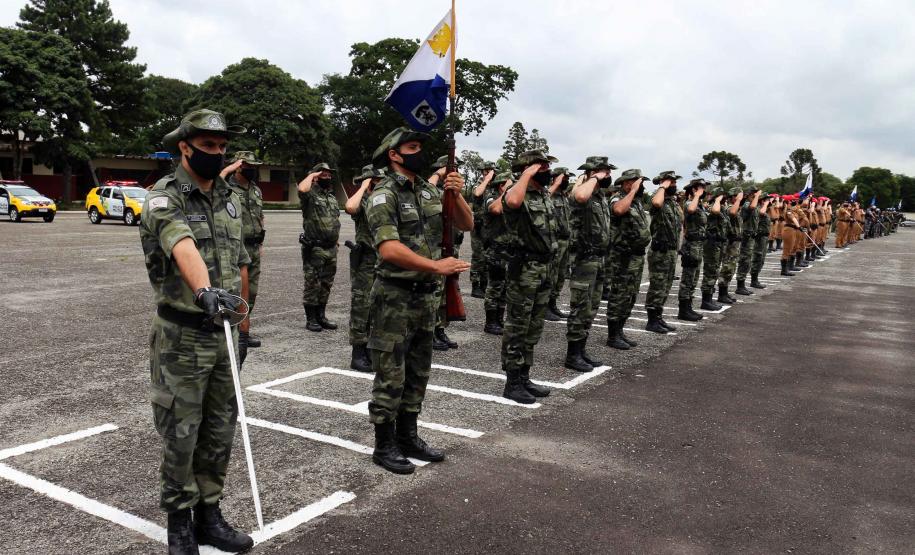 Polícia Militar do Paraná recebe novo Comandante-Geral durante solenidade na APMG, em São José dos Pinhais (PR)