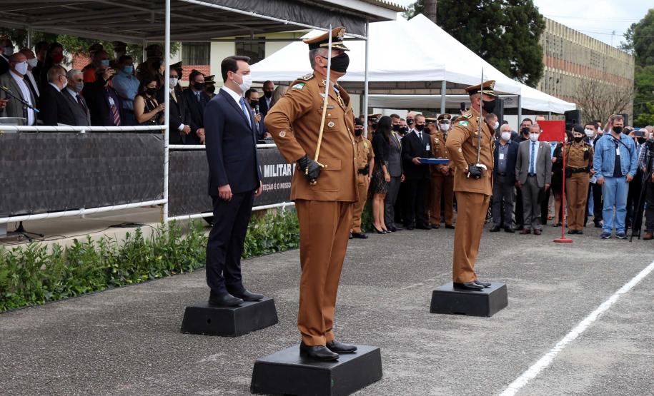 Polícia Militar do Paraná recebe novo Comandante-Geral durante solenidade na APMG, em São José dos Pinhais (PR)