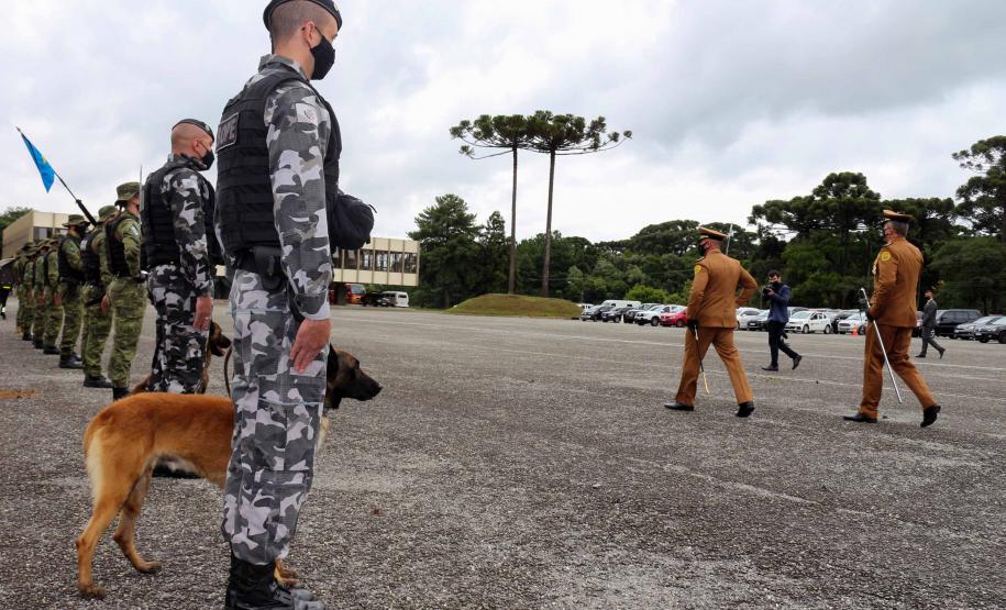 Polícia Militar do Paraná recebe novo Comandante-Geral durante solenidade na APMG, em São José dos Pinhais (PR)