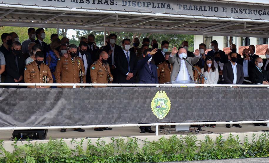 Polícia Militar do Paraná recebe novo Comandante-Geral durante solenidade na APMG, em São José dos Pinhais (PR)
