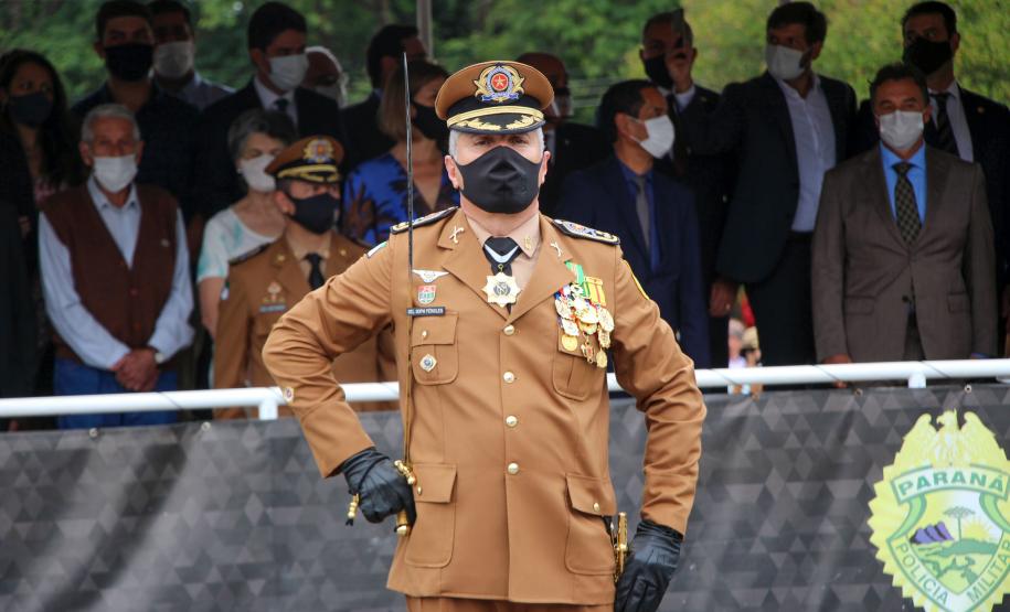 Polícia Militar do Paraná recebe novo Comandante-Geral durante solenidade na APMG, em São José dos Pinhais (PR)