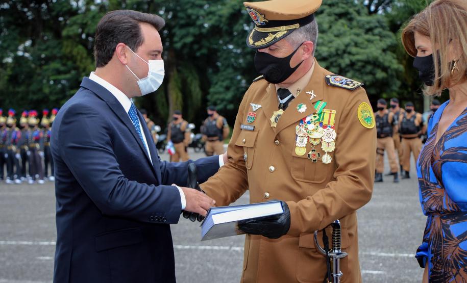 Polícia Militar do Paraná recebe novo Comandante-Geral durante solenidade na APMG, em São José dos Pinhais (PR)